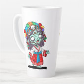 かわいい韓国ゾンビ カフェラテマグ (左アングル)