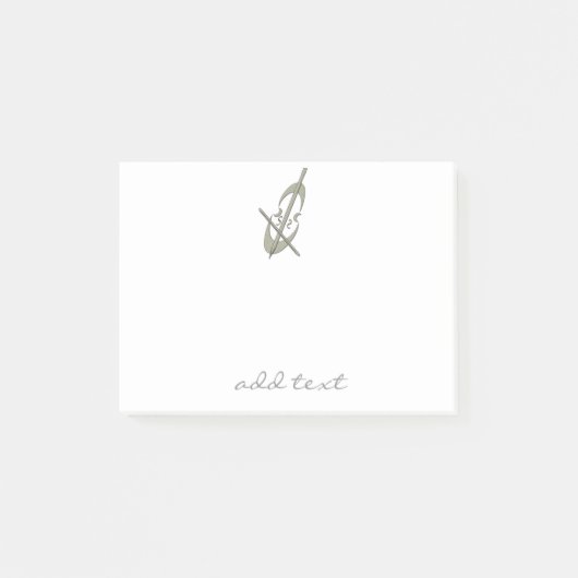 かわいい音楽チェロの休日 ポストイット (正面)