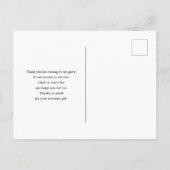 かわいい音楽記号のパターンありがとうございます ポストカード (裏面)