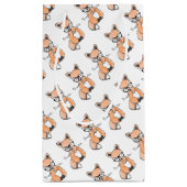 かわいい頭が切れるキツネ スモールペーパーバッグ (裏面)