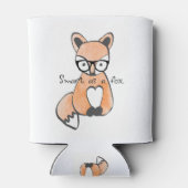 かわいい頭が切れるキツネ 缶クーラー (裏面)