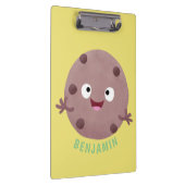 かわいい頭が切れるチョコレートチップクッキー漫画 クリップボード (右)