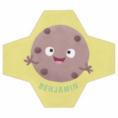 かわいい頭が切れるチョコレートチップクッキー漫画 サッカーボール (フラット)