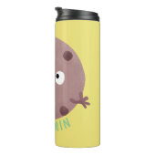 かわいい頭が切れるチョコレートチップクッキー漫画 タンブラー (回転右)