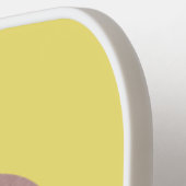 かわいい頭が切れるチョコレートチップクッキー漫画 ピックルボールラケット (左詳細)