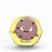 かわいい頭が切れるチョコレートチップクッキー漫画 フォトブロック (正面)