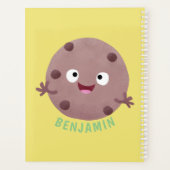 かわいい頭が切れるチョコレートチップクッキー漫画 プランナー手帳 (裏面)