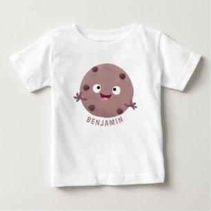 かわいい頭が切れるチョコレートチップクッキー漫画 ベビーTシャツ