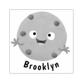 かわいい頭が切れるチョコレートチップクッキー漫画 ラバースタンプ (インプリント)