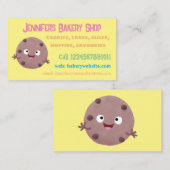 かわいい頭が切れるチョコレートチップクッキー漫画 名刺 (正面/裏面)