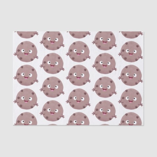 かわいい頭が切れるチョコレートチップクッキー漫画 薄葉紙 (正面)