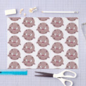 かわいい頭が切れるチョコレートチップクッキー漫画 薄葉紙 (クラフト)