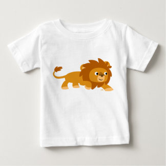 かわいい頭が切れるマンガライオンベビーTシャツ ベビーTシャツ