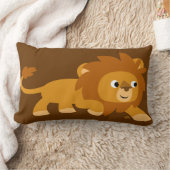 かわいい頭が切れるマンガライオン装飾用クッション ランバークッション (ブランケット)