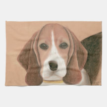 かわいい頭が切れる犬。パステル