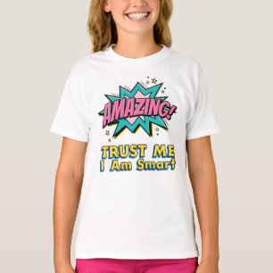 かわいい頭が切れる男の子女の子の子インスパイアカスタムおもしろい Tシャツ