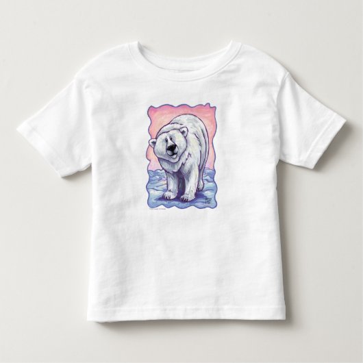 かわいい頭と尻尾Polar Bear Tシャツ (正面)