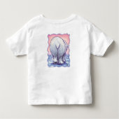 かわいい頭と尻尾Polar Bear Tシャツ (裏面)