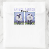 かわいい頭と尾の羊 スクエアシール (バッグ)