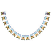 かわいい頭と尾ヒッポ誕生日パーティバナー バンティングフラッグ (全)