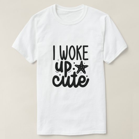 かわいい顔で目覚めた Tシャツ (デザイン正面)