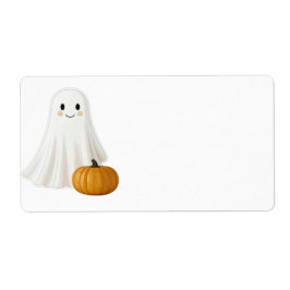 かわいい顔のハロウィン発送ラベル ラベル