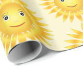 かわいい顔の太陽 ラッピングペーパー (ロールコーナー)