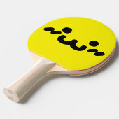かわいい顔イエロー卓球ラケット 卓球ラケット (正面アングル)