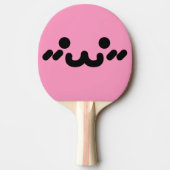 かわいい顔ライトピンク卓球ラケット 卓球ラケット (正面)
