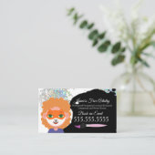 かわいい顔絵画ズフェイスペインターピエロ 名刺 (スタンド正面)