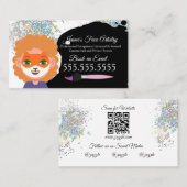 かわいい顔絵画ズフェイスペインターピエロ 名刺 (正面/裏面)