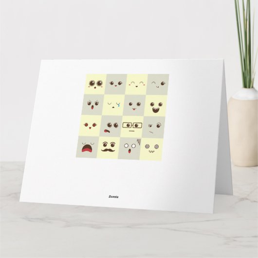 かわいい顔 カード (裏面)