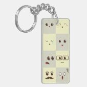 かわいい顔 キーホルダー (正面左)