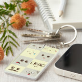 かわいい顔 キーホルダー (正面右)