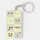 かわいい顔 キーホルダー (裏面)