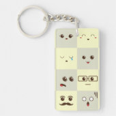 かわいい顔 キーホルダー (正面)