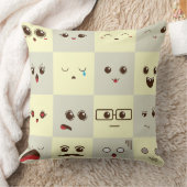 かわいい顔 クッション (ブランケット)