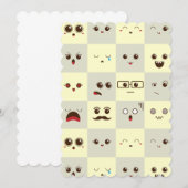 かわいい顔 サンキューカード (正面/裏面)