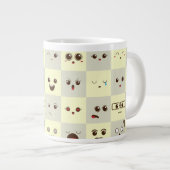 かわいい顔 ジャンボコーヒーマグカップ (正面右)