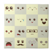 かわいい顔 タイル (正面)