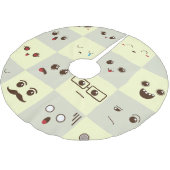 かわいい顔 ブラッシュドポリエステルツリースカート (アングル)