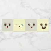 かわいい顔 ペットボトルラベル (シングルラベル)