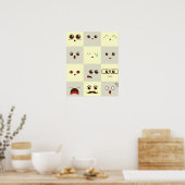 かわいい顔 ポスター (キッチン)