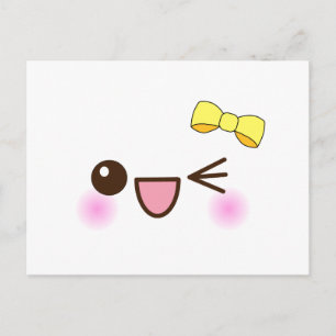 かわいい顔! ポストカード