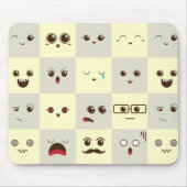 かわいい顔 マウスパッド (正面)