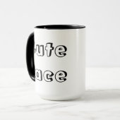 かわいい顔! マグカップ (正面左)