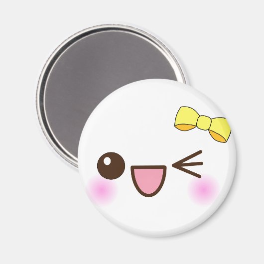 かわいい顔! マグネット (正面/裏面)