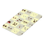 かわいい顔 マグネット (左側)