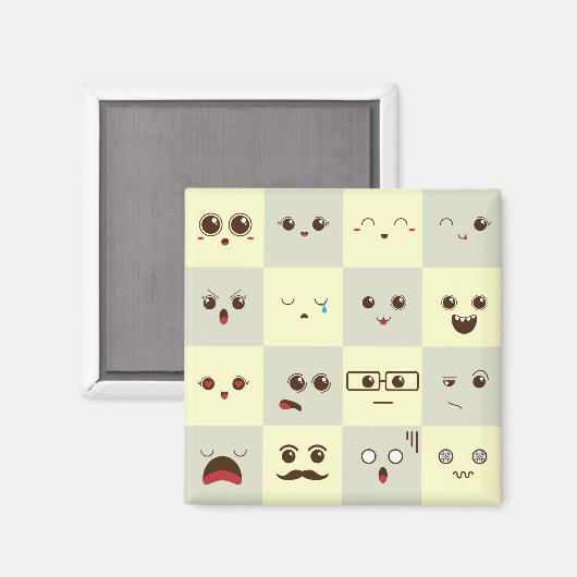 かわいい顔 マグネット (正面/裏面)