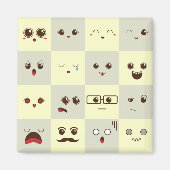 かわいい顔 マグネット (正面)